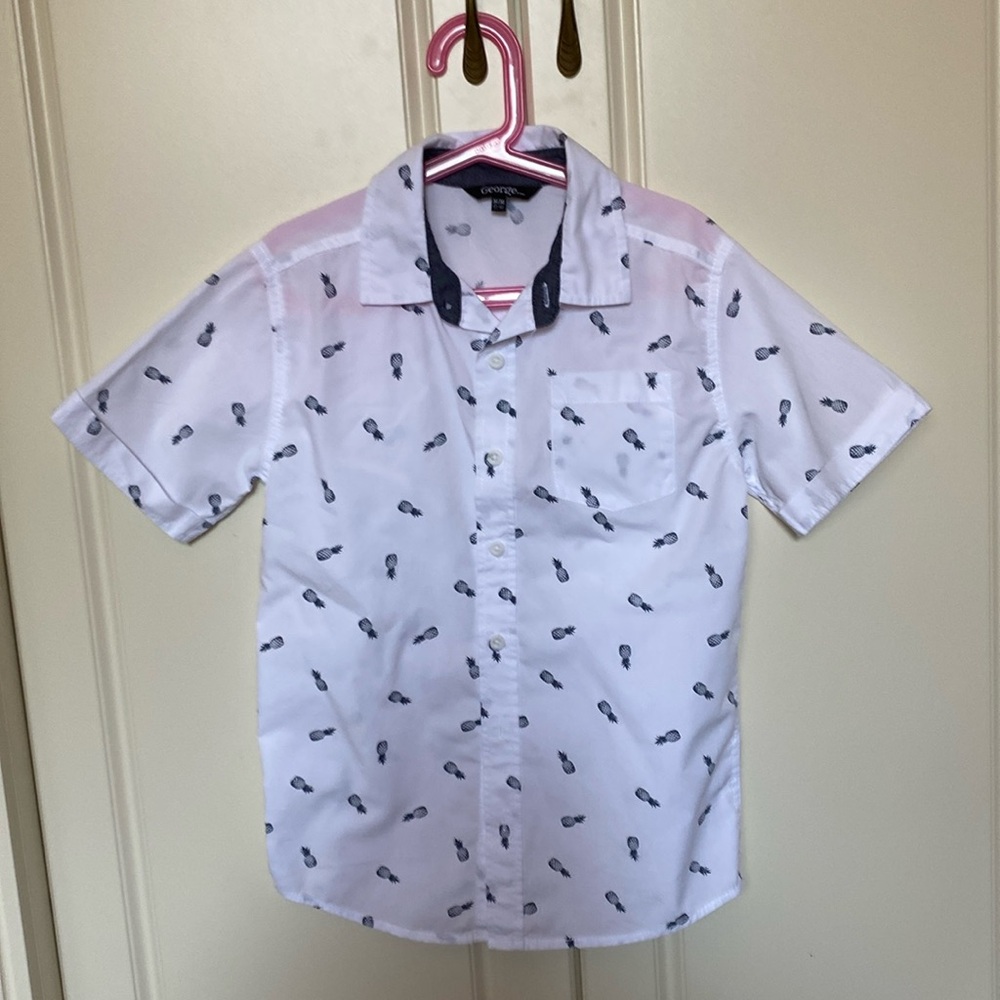 GEORGE BUTTON DOWN SHORT SLEEVES SHIRT SIZE M